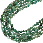 HAAMIIQII Natural Green Agate Pebble Stone 5-8mm Small Irregular Freeform - Image 3