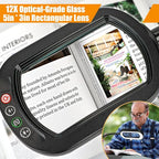 Veemagni 12X Rectangle Magnifying Glass - Image 2