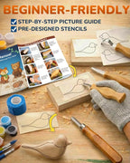 Wood Carving Whittling Kit for Kids: Wood Carving Tool Set - Image 7