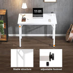 Need Small Folding Computer Desk, 31.5 Inch Writing Table, Sturdy Foldable Desk - Image 8