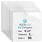 5"x7", Flexible PET Plexiglass Sheets | Transparent, shatter-resistant by PlexiPro