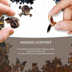 KAAYEE Wooden Puzzles for Adults, 3D Visual Effect Raven & Mechanical Skull - Image 8
