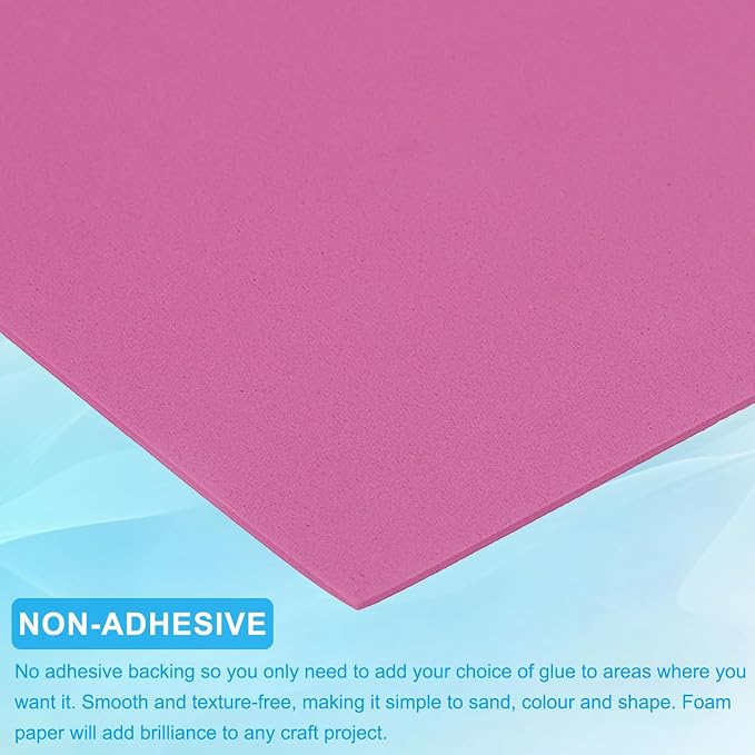 PATIKIL EVA Foam Sheet 10Pcs 12x8 Inch 2mm Thick Rose Red | Easy Cutting EVA - Image 4