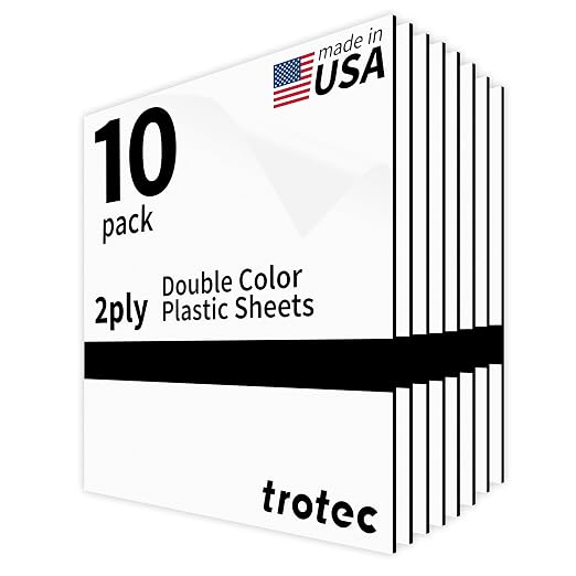 Trotec TroLase | 8"x12"x1/16", Guillotine | Made in USA by TrotecEngravingSupplies