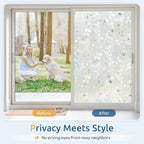 rabbitgoo Window Privacy Film, Frosted Glass Window Film, 17.5" x 78.7" | 3D - Image 4