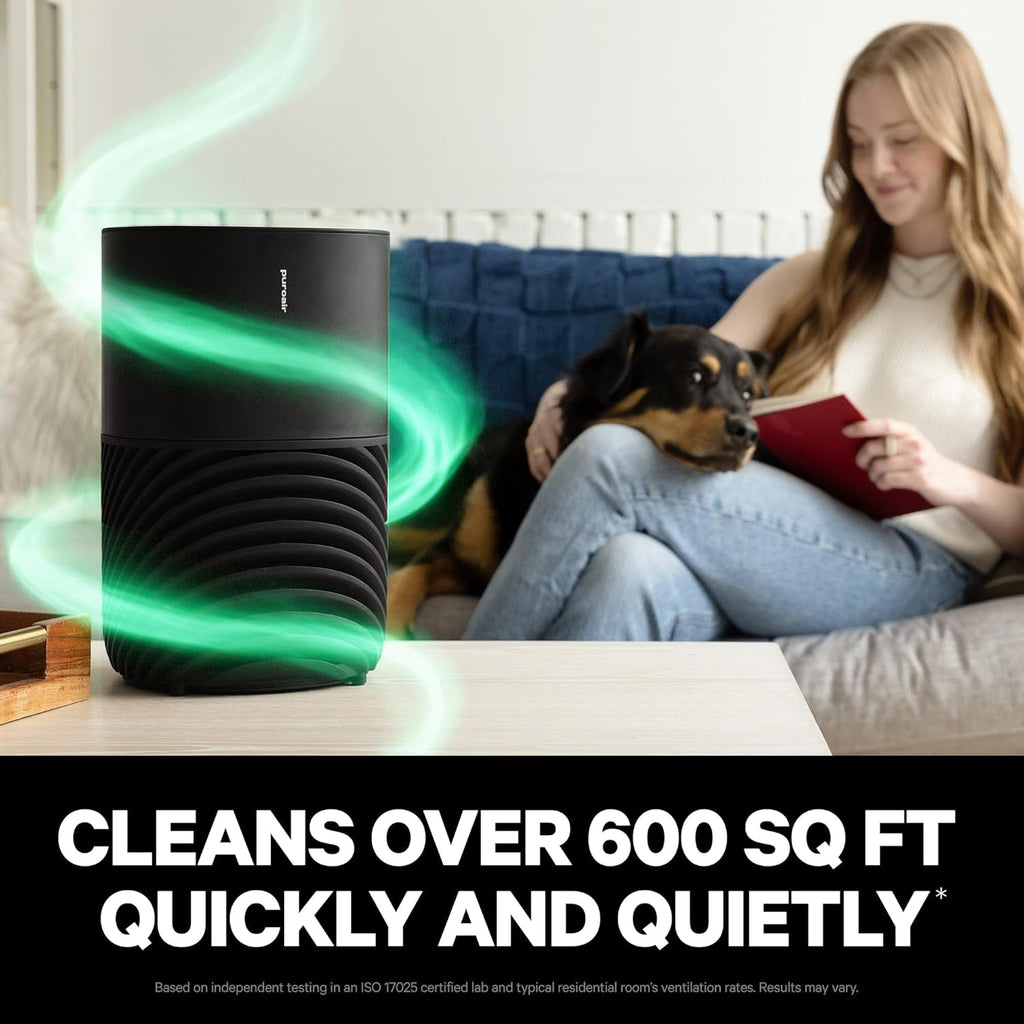 PuroAir 130i Smart Air Purifiers for Home Large Rooms - Covers Up To 600 Sq Ft - Filters Up To 99.9% of Pollutants, Smoke, Pollen, Dust - Quiet Air Filter - Air Purifiers for Bedroom (2 Pack)