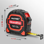 HAUTMEC 3pc Small Mini Tape Measure 10ft, Keychain Measuring, Metric and - Image 3