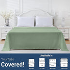 Bulk Twin Flat Sheets Only, 6 Pack Quick Sort Top Bed Sheet, Color-Coded Label - Image 5
