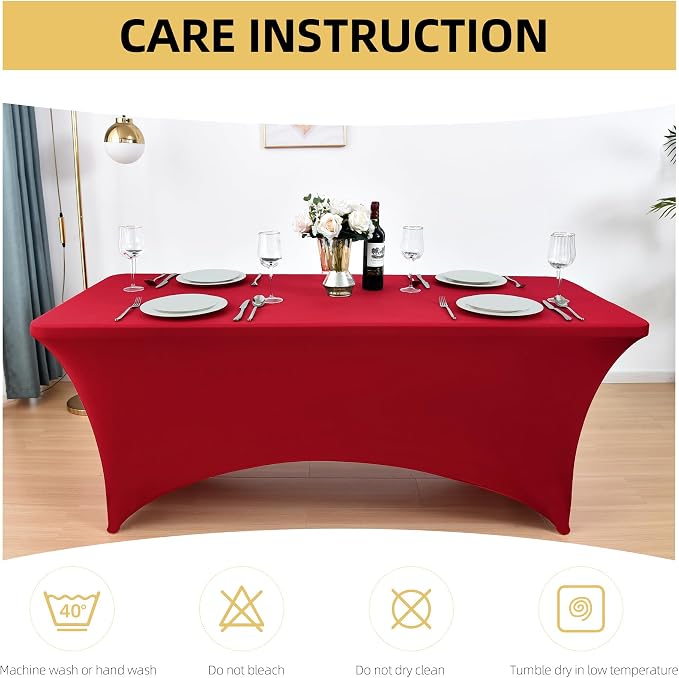 6-Pack 6ft Spandex Table Covers - Image 6