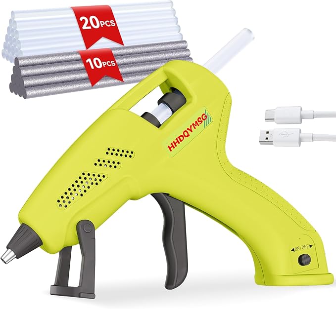 Cordless Hot Glue Gun, 20W Hot Glue Gun by Unknown
