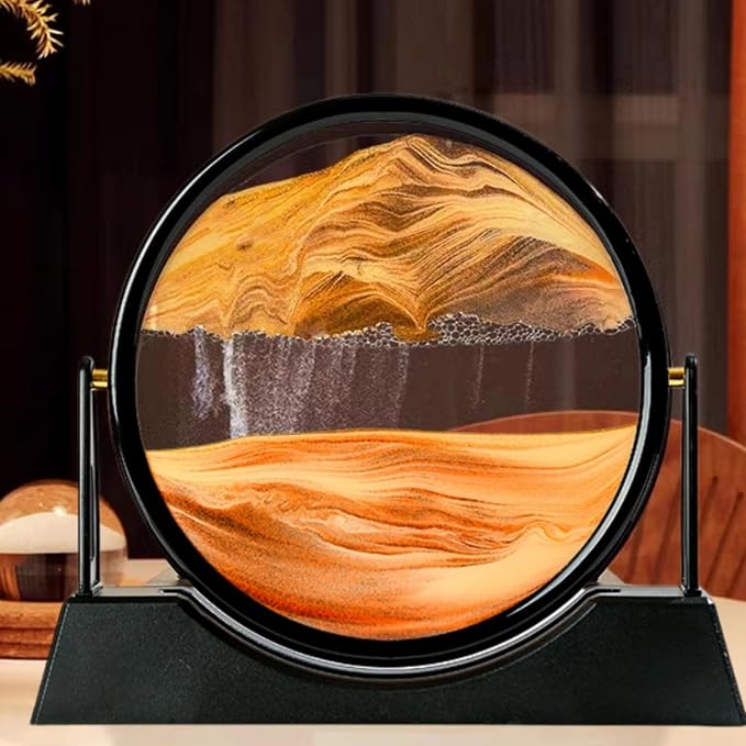 ZSDSZDZY Moving Sand Art Picture Liquid Motion, 3D Quicksand Décor, Deep Sea - Image 5