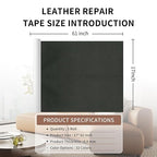 Leather Repair Patch Tape, Car Seat, Vinyl Leather Repair Kit - Image 2