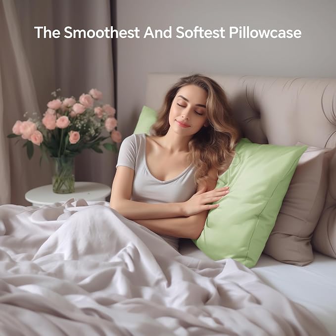 INFIIXSO Silk Pillow Cases 2 Pack Standard Size, Ultra Smooth & Soft Mulberry - Image 9