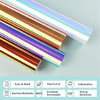 HTVRONT Holographic Heat Transfer Vinyl- 12" x 6ft Holographic HTV - Image 3