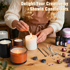 SHOWIN Thick Candle Jars for Making Candles 16 Pcs, 7 OZ Empty Jars - Image 8