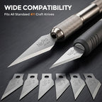 Nicpro 240 PCS Hobby Blades Set SK-5, Art Utility #11 Blades Refill Cutting Tool - Image 2