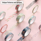 Mr. Pen- Washi Tape Set, 21 Rolls, Floral Vintage | 5 Yards/Roll, Washi Tape - Image 3