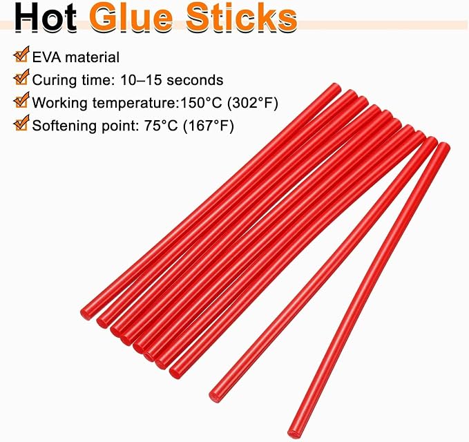 HARFINGTON 10pcs Hot Glue Sticks 0.28" Dia x 3.94" Long EVA Mini Hot Melt - Image 4