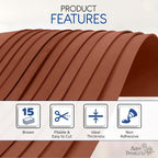 Brown EVA Foam Sheets for Crafts, 15 Pack, 9 x 12 Inch, 2mm Thickness – Ideal - Image 4