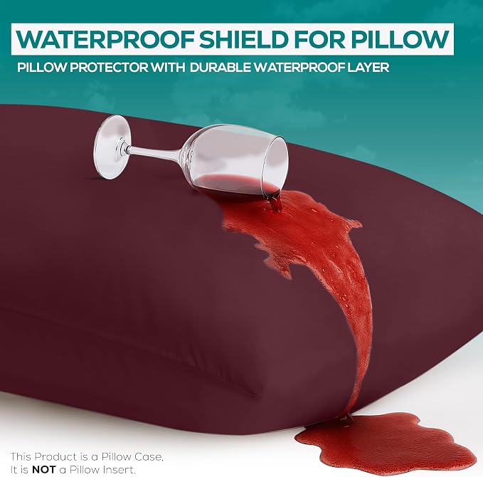 Utopia Bedding Premium 100% Waterproof Pillow Protectors - Image 3