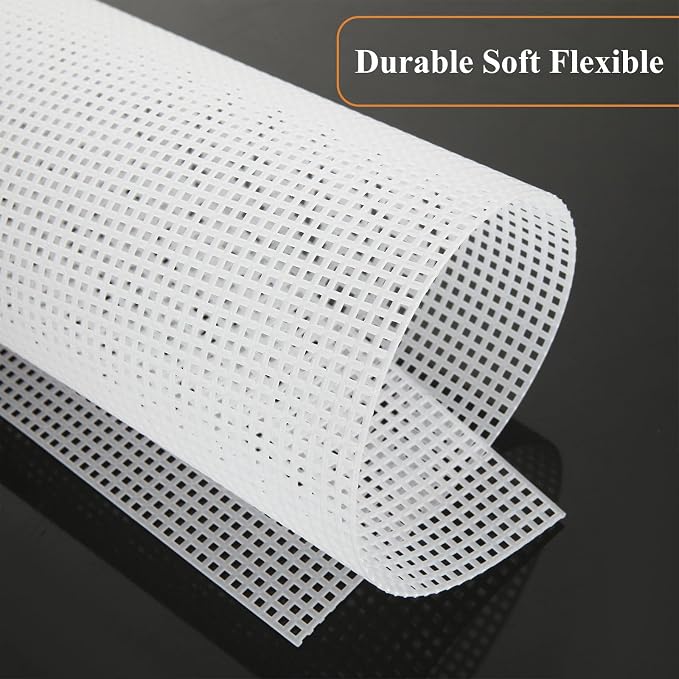 20 PCS Plastic Canvas Sheets 7 Count 9.8X 13.2Inch Plastic Mesh Sheet Large - Image 3