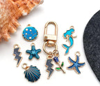 WOCRAFT 40pcs 20 pairs Assorted Enamel Bracelet Charms - Image 5