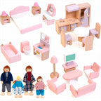 Kizfarm Wooden Dollhouse Furniture Set by Kizfarm