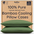 Bambaw 100% Viscose Derived from Bamboo Pillow Cases Queen Size Set of 2 by Bambaw