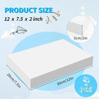 LuckyFoam White 4 Pack 12x7.5x2 inch Foam Sheets 2 Inch | Polystyrene - Image 2