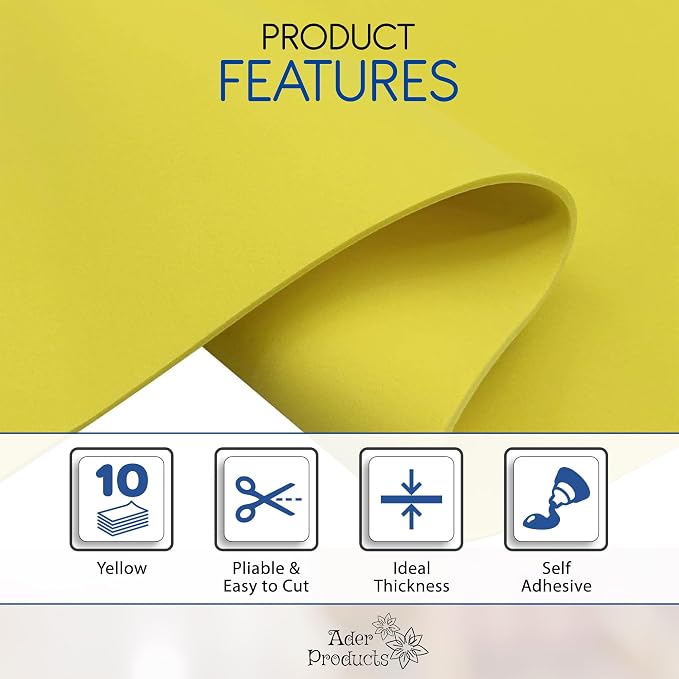 Adhesive Yellow EVA Foam Sheets - Image 3