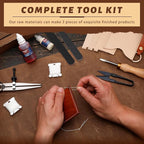 CBHGFEA 51-Piece Leather Working Kit: CBHGFEA Craft Tools Set - Image 3