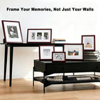 RPJC 3.5x5 inch Picture Frame Made of Solid Wood High Definition Glass - Image 3