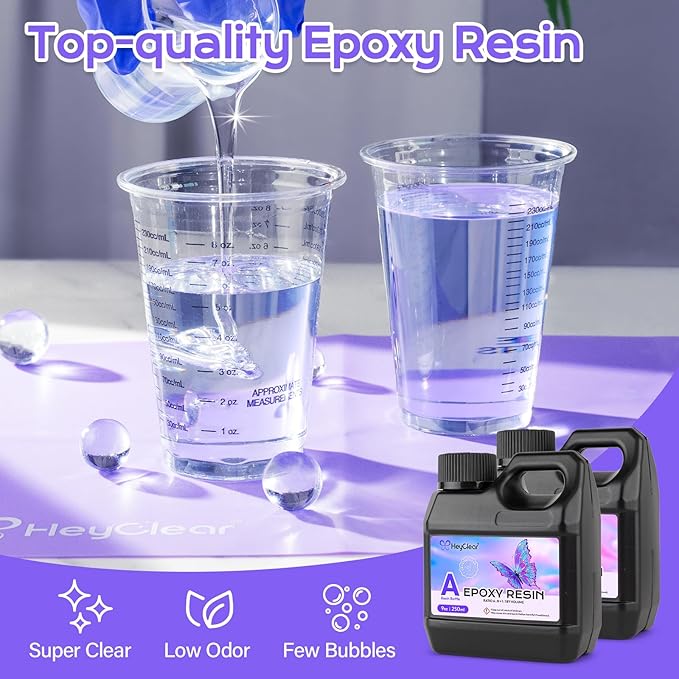HeyClear Epoxy Resin Kit with Molds - Image 4