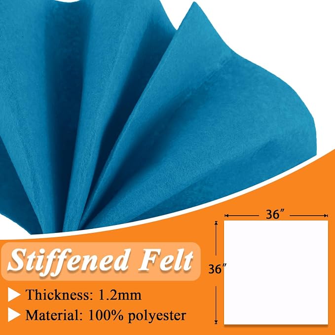 IONTACH 36" X 36" Stiff Felt Fabric 1.2mm Thick | Felt Sheet - Image 3
