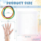 500 Pcs Rubber Bands Kit for Tie Dye Projects Craft Project Colorful Elastic - Image 4