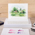 100 Sheets Watercolor Paper 9x12 inch, 300 GSM Deckled Edge Paper - Image 6