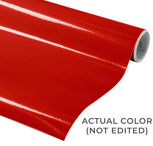 VViViD DECO65 Dark Red Gloss Permanent Adhesive Craft Vinyl - Image 2