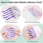 VINYL FROG Matte Metallic Adhesive Vinyl, Car and Other Stickers - Image 3
