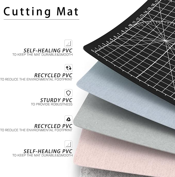 DIYSELF Cutting Mat 8in×6in, Self Healing Cutting Mat, A5 Rotary Cutting Mats - Image 7
