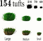 Tufts - Battlefield 154 Pcs, 3 Sizes -Terrain Model Kit - Image 2