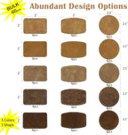60pcs Blank Patches for Laser Engraving & Iron On | PU Leather Repair Patches | - Image 3