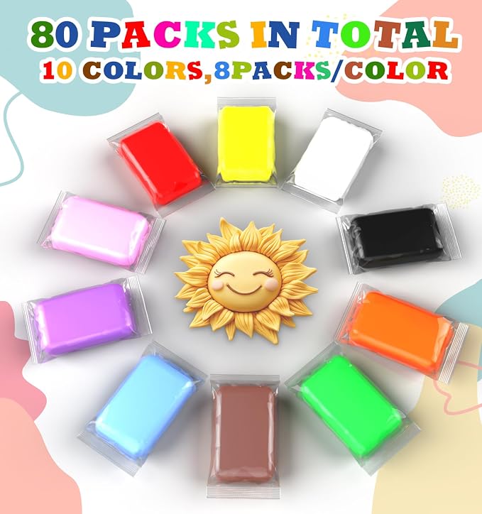 Air Dry Clay 80 Packs Foam Clay Air Dry Foam Clay - Image 2