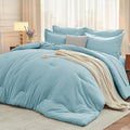 MUXHOMO 7 Pieces King Comforter Set, Soft Bed in a Bag King Size, All Season by MUXHOMO