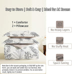LEMIROE Floral Cotton Comforter Queen Size 3Pcs - Image 7