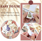 600 Pieces Washi Sticker Set, 12 Set Scrapbooking Diary Planner Album Diary - Image 5