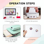 40 Pcs Sublimation Magnets Custom Round Fridge Magnets Personalized Sublimation - Image 3