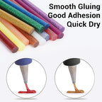 ENPOINT Glitter Color Hot Glue Sticks Full Size, Adhesive Glue Sticks Standard - Image 5