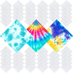 Chumia Cotton White Bandana for Tie Dying Bulk Blank Solid Handkerchiefs Unisex by Chumia