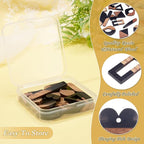 FASHEWELRY 20Pcs Resin Wooden Pendants 10 Styles Rectangle Teardrop Rhombus - Image 5