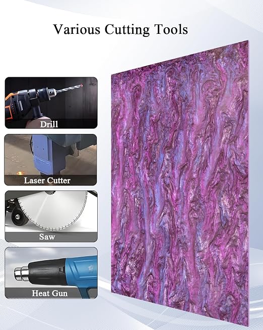 TOEPODO Pearl Cast Acrylic Sheets Pearlescent Glitter Acrylic Sheet 1/8 - Image 5
